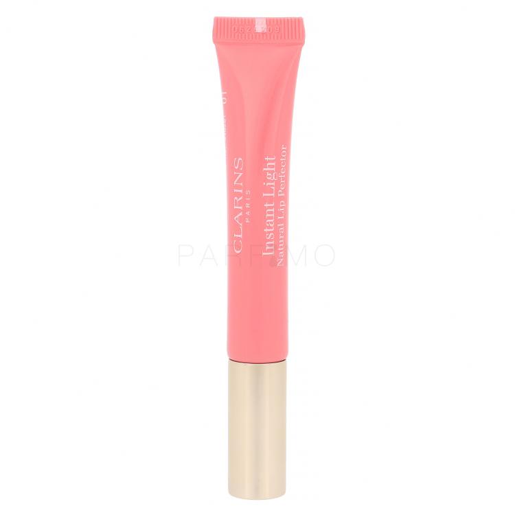 Clarins Instant Light Natural Lip Perfector Luciu de buze pentru femei 12 ml Nuanţă 01 Rose Shimmer