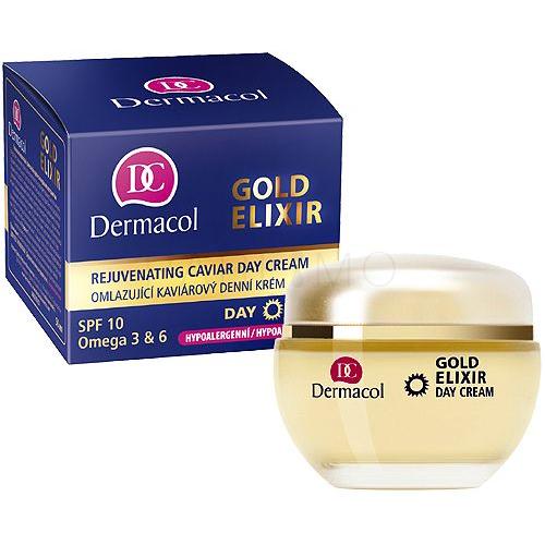Dermacol Gold Elixir Cremă de zi pentru femei 50 ml Cutie cu defect